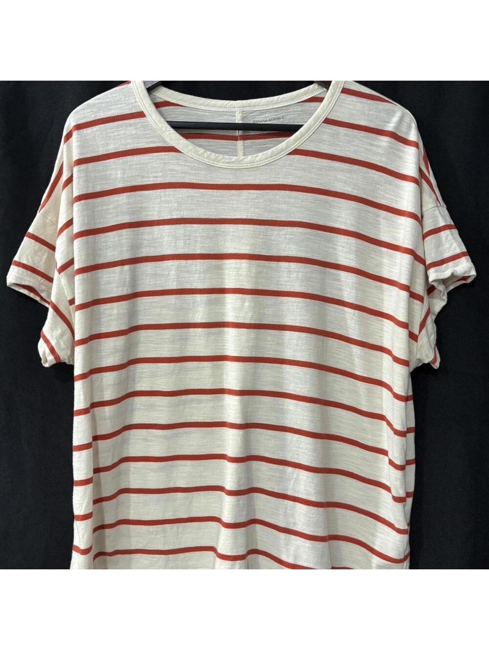 Banana Republic Cozy Slub Striped Tee – XL